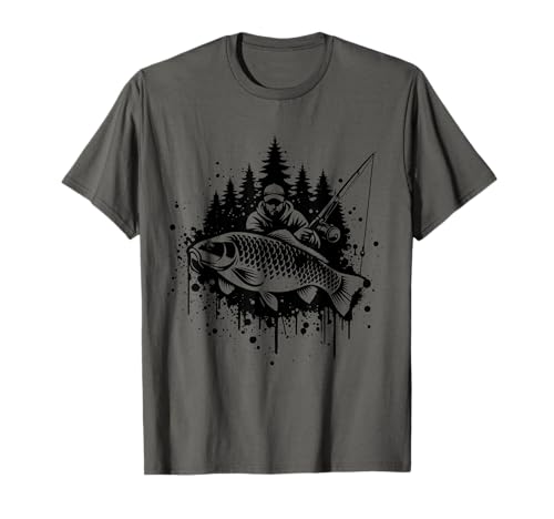 Karpfen Angeln Shirt Karpfen Grafik Fischer Fisch Angler T-Shirt
