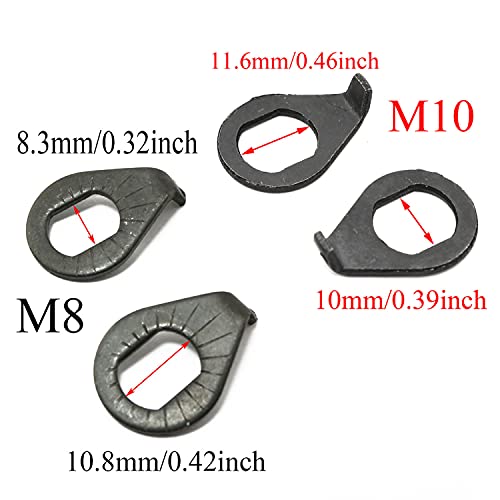 Pro Bamboo Kitchen 3 Sizes 304 Stainless Steel Bicycle Hub Flange Axle Nut Kit With Safety Washers For Front And Rear Bike Wheel #TOP3