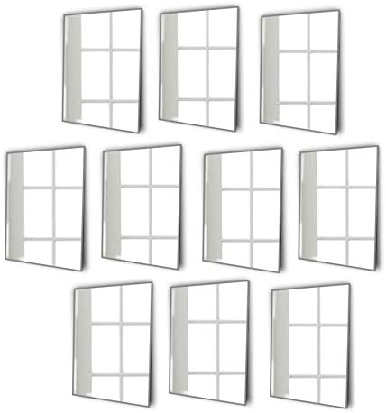 Rectangle Wall Mounted Acrylic Bathroom Mirrors: Frameless, Easy to Stick, Strong, Lightweight