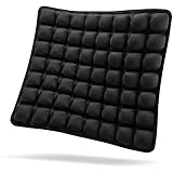 SUNFICON+Air+Cushion+Inflatable+Chair+Air+Seat+Cushion+Car+Portable+Breathable+Comfort+Cushion+Office+Wheelchair+Pad+Orthopedics+Pain+Pressure+Relief+Cushion+Camping+Seat+Mat+18+x+16+x1+in+Black