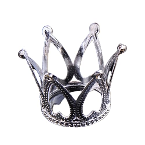 IEEDFJKK Low Maintenance Rhinestone Crowns - Birthday Celebrations Effortless Elegant Alloy Crowns For Boys And Girls Safe, Love Shape silver