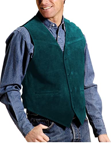 Bylunta Men'S Cowboy Suede Vest Western Vest Casual Cowhide Suede Vest For Men thumb #2