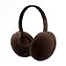 BOONJOVIA Unisex Real Mink Fur Earmuffs With Velvet Band Mens Womens Foldable Ear Warmer-Luxury Winter Fashion (Light Brown)