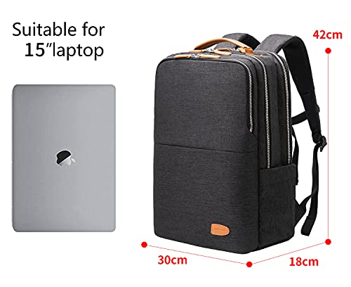Nobleman Men's And Womens Backpack, Laptop Backpack, Waterproof School Backpack, 15.6 Inch Laptop Backpack, Daypack, Usb (Black Plus) #TOP1