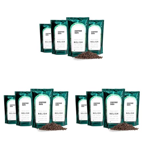 Image of Cafe Coffee Day - Relish 200 Gm Each (Pack Of 12) | Filter Coffee Powder Bag | 70% Coffee & 30% Chicory, Medium To Dark Roast | South Indian Filter Coffee Powder
