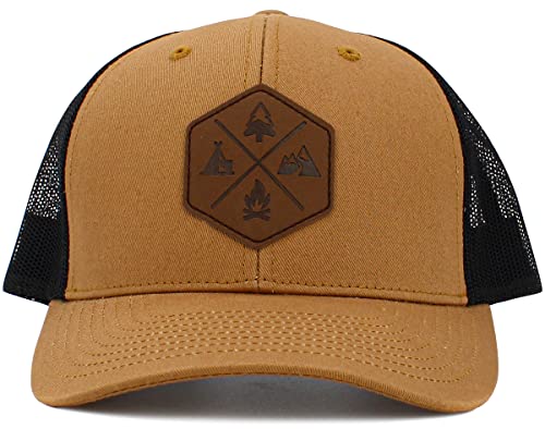 Image of KBETHOS Men's Women's Explore The Outdoors Mountains Scenery Unisex Trucker Baseball Cap