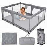 Box Pieghevole per Bambini 180 x 150 cm con Rete Traspirante