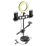 Vonyx RL20 aro de luz con tripode para TIK tok de Mesa,etc.