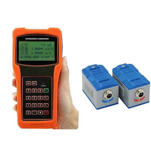 Medidor de flujo ultrasónico manual con tres transductores para un diagnóstico rápido