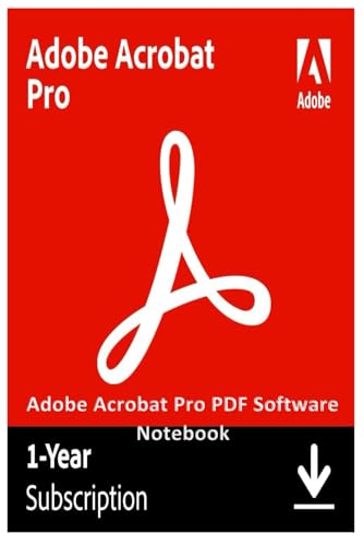 Adobe Acrobat Pro PDF Software Notebook