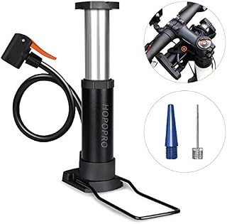 Hopopro Mini Bike Pump Bike Tire Pump Mini-Sized Bike Floor Pump Bike Frame-Mounted