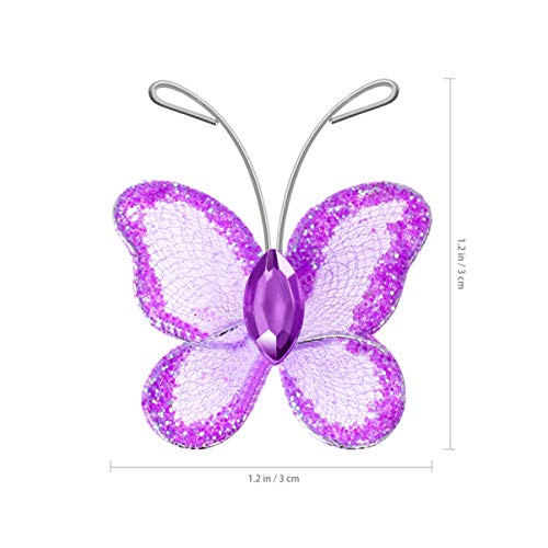 Toyvian 100 Peças Borboletas Para Artesanato Decoração De Casamento Borboleta Borboletas Brilhantes
