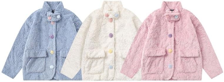 Lambskin Coat Winter Fleece Cotton Padded Jacket Outdoor Warm