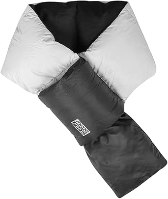 AWKSPORTS Duck Down Scarf Winter Warmer Scarf Portable Thermal Puffer Neck Wraps for Skating Snowboarding Camping