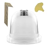 Nrkin 6 Stück Pflanzglocke Anzuchtglocke mit 10 Stück Pflanzenetiketten und 18 Stück Bodensicherungsstiften Pflanzhilfe, Pflanzenschutz vor Frost, Schnecken & Vögeln, Pflanzglocke