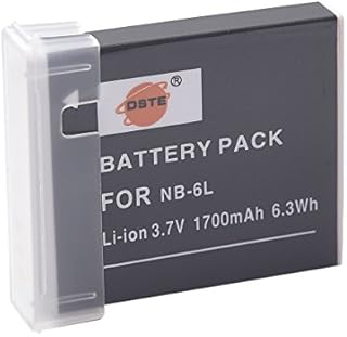 DSTE Rechargeable Li-ion Battery Compatible for NB-6L NB-6LH and Canon PowerShot SX170 IS, SX240, SX260, SX270, SX280, SX500, SX510, SX600 HS, IXY 110 IS, IXY 25 IS, IXUS 85 IS, IXUS 95 IS Camera