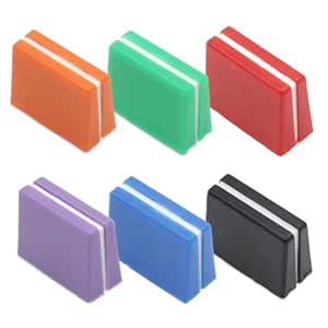 CashBeat Set of 6 Premium DJ Mixer Fader Caps, Vibrant Colors Fader Cap ...