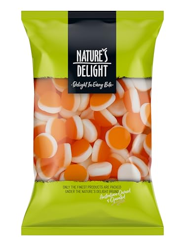 Nature’s Delight Peaches and Creams Lollies – 350g | Fruity & Creamy Soft Candy | Sweet Treat for Sharing, Parties & Gifting