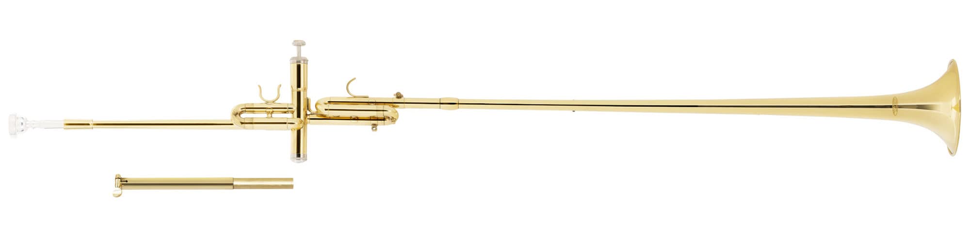 Classic Cantabile AT-1871 Più Trompeta Aida B/Bb/Ab, Afinación: B (H) | Modelo: AT-1871 Più Aida, Trompeta de fanfarria con un pistón, Ojales en el tubo de campana para colgar bandera o banderín