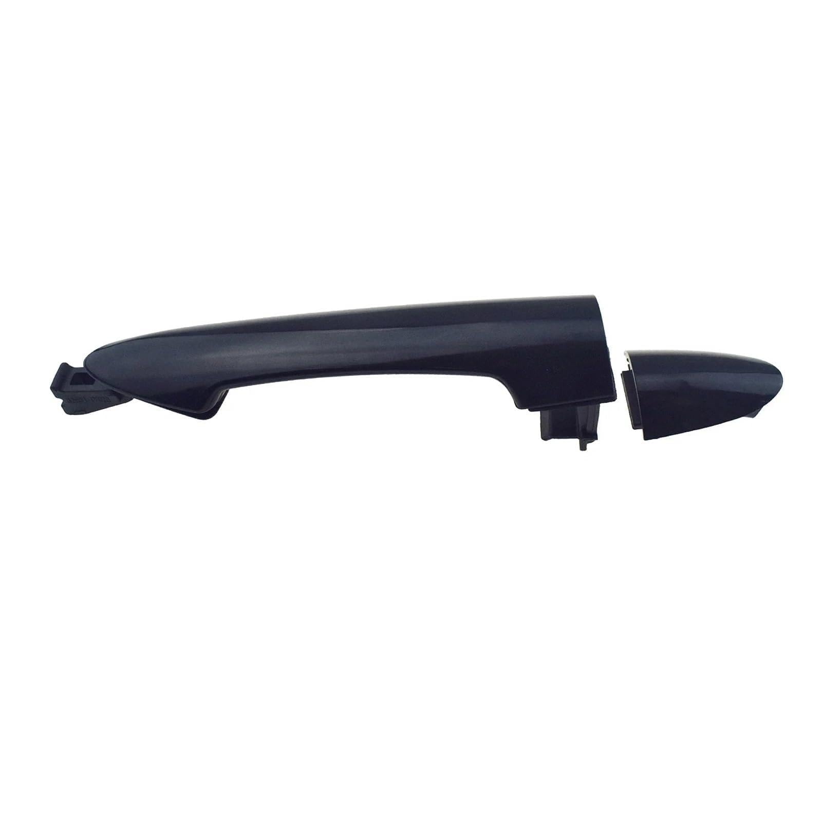 Myzzo Black Rear Right Car Door Handle Chrome Black Front Rear Left Right Outside Exterior Outer Door Handle(Black Rear Right)