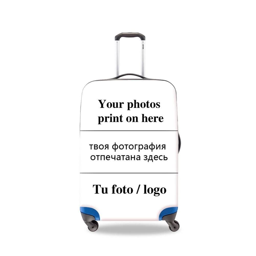 Custom Luggage Cover--Blank Luggage Cover For Sublimation Printing Custom Image 3D Print Trolley Case Diy Logo Suitcase Case Elastic Dustproof Travel Accessories,Customize Your Picture,S
