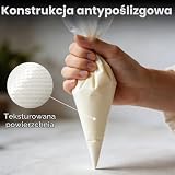 100 Sztuk Worki Cukiernicze z Końcówkami, Zestaw do Dekorowania Ciast, Ciastek, Babeczek, Czekolady i Deserów, 6 Końcówek, 2 Złącza, 2 Silikonowe Opaski Kablowe