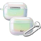 LAUT - Holo case for AirPods Pro |Iridescent Finish | Anti Scratch | Carabiner Included • Pearl