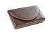 Pindi Brown Leather Business Name Card Wallet / Holder with Magnetic Shut (N001-BR US) (1, brown)