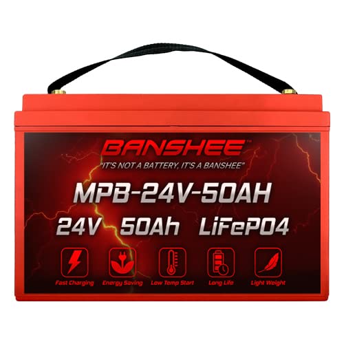 24V 50Ah LiFePO4 Lithium Battery Solar Deep Cycle trolling Motor Golf