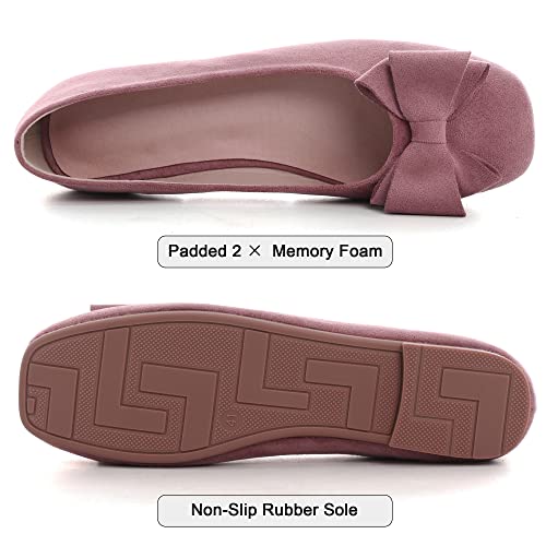 Image of Dear Time Women's Flats Shoes Bowknot Dressy Ballets Loafers Wedding Business Casual Walking Shoes