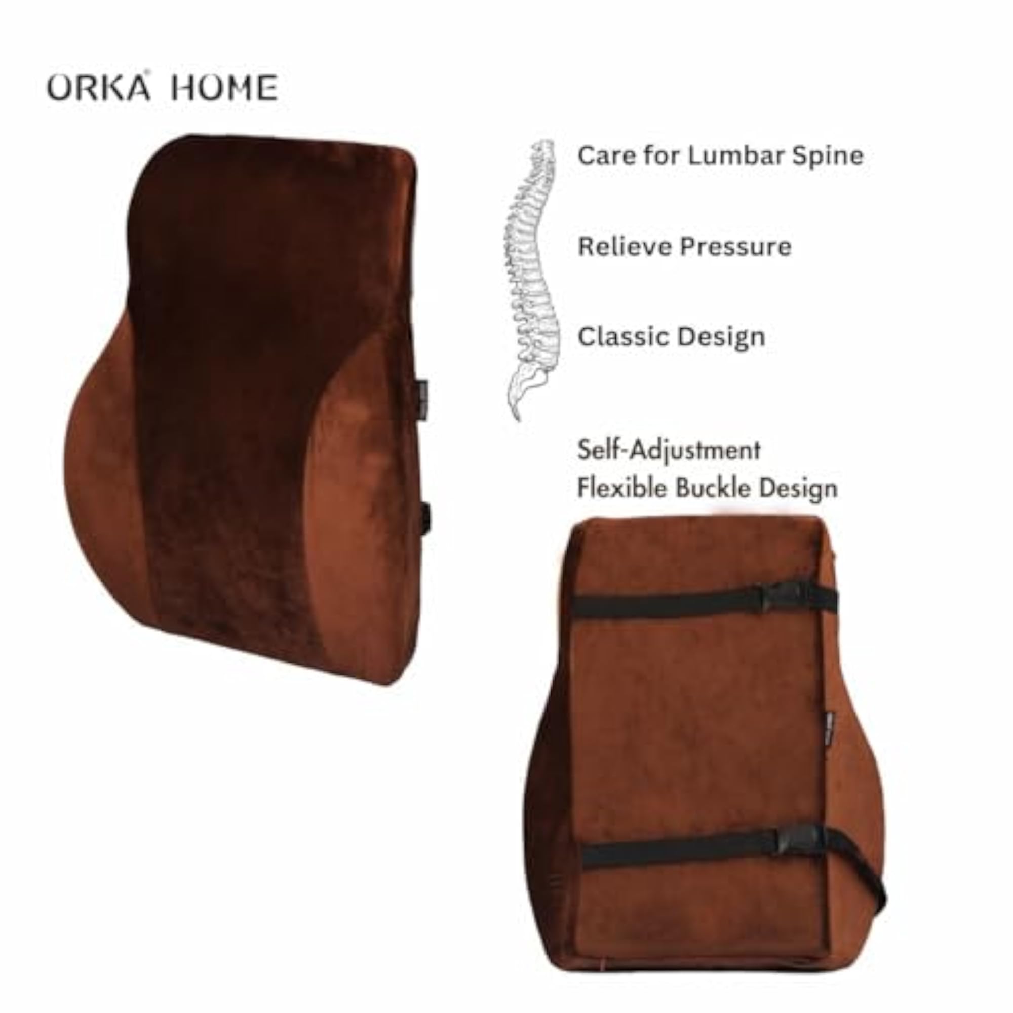 Home Presto Ergonomic Back Support Cushion