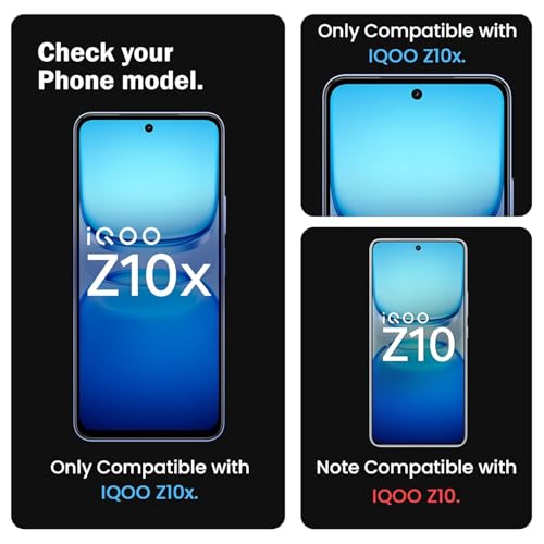 Image of For iQOO Z10X 5G Tempered glass Screen Protector with Full Edge Protection and Easy Self-Installation Kit