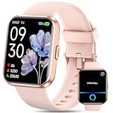Smart Watches for Women, Womens Smart Watch for iPhone & Android & Samsung, Smartwatch with Call & Alexa, Sleep,Heart Rate,Pressure,SpO2 Monitor & Cycle Tracking, 100+ Sports Modes Fitness Watch-Pink