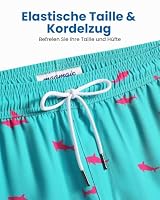 MaaMgic Badehose Herren 2-in-1 mit Innenhose Schnelltrocknend Badeshorts – Ansicht 4