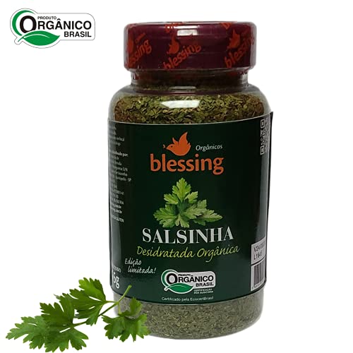 Salsinha Orgânica Blessing Tempero em frasco de 45 gramas