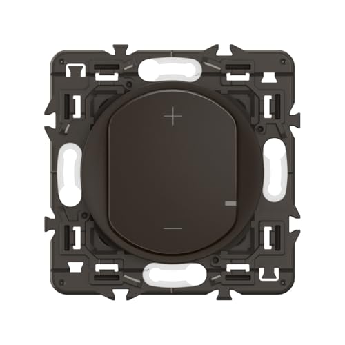 LEGRAND - Interrupteur Variateur - toutes lampes dimmables jusqu'à 125W - Commande d'Eclairage Complète - Prêt à Installer - Noir