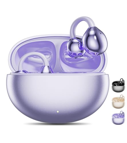Jacuate Clip on Earbuds,Open Ear Earbuds Wireless Bluetooth 5.4, Lightweight Open Ear Headphones...