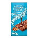 Lindt Lindor Milk Chocolate Salted Caramel Bar, 100g