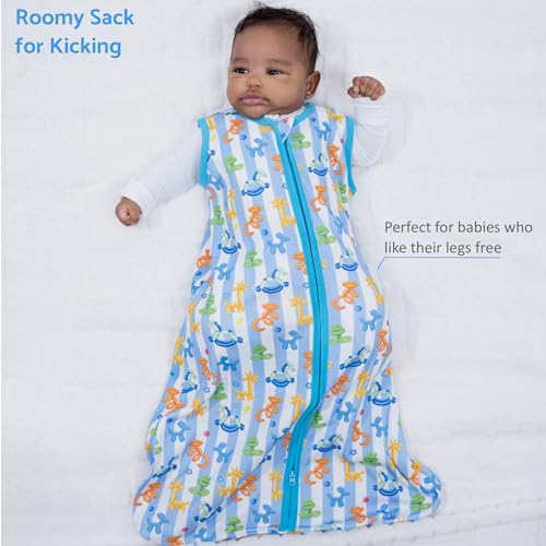 Image of LollyBanks Sleep Sack, 100% Cotton Neutral Baby Sacks, 0.5 TOG Sleep Sacks Lightweight with 2-Way Zipper