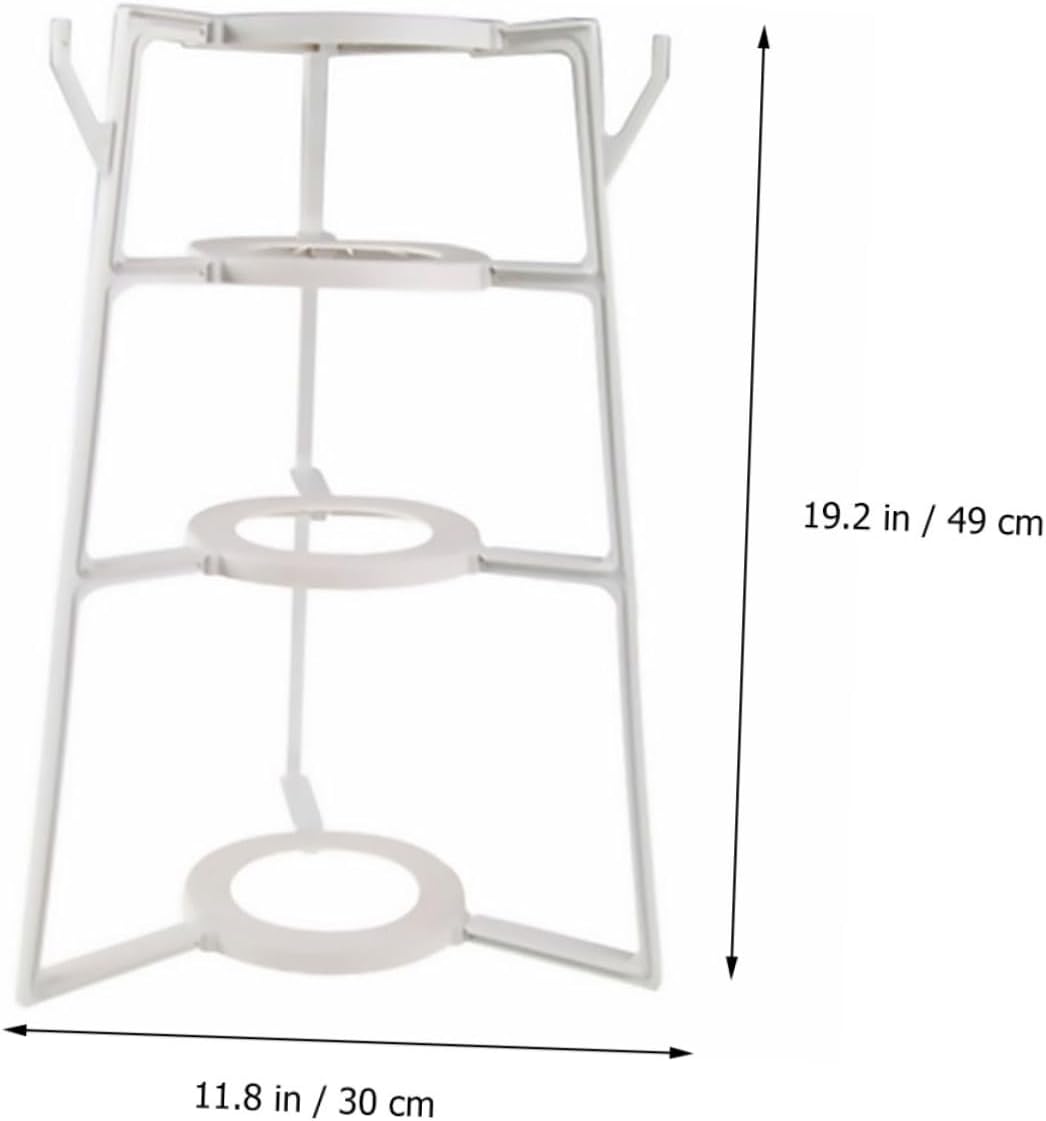 Holibanna 4tier Kitchen Pot Rack Dish Drainer Under Sink Organizer for Pan Storage