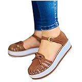 Sandals for Women Casual Platform,2021 Peep Toe Platform Sandal Shoes Summer Wedges Strappy Shoes...