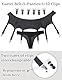 comeondear Breiter Strapsgürtel Damen Schwarz PU Leder Große Größen Sexy Strumpfhalter mit 6 Strapsen Wetlook Dessous Set Curvy Strumpfband Garter Belt Plus Size Hosenträger Strapshalter Schwarz,L