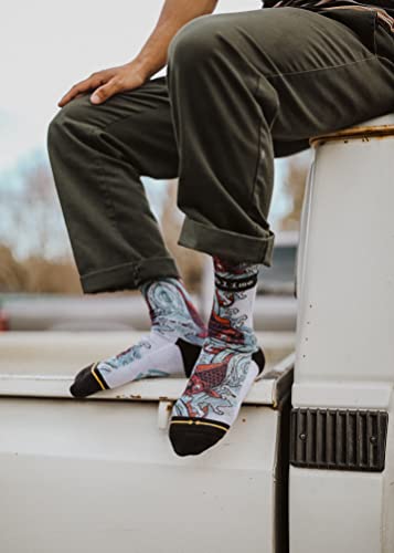 MERGE4 Sublime Bad Fish Crew Socks for Men and Women Quality Durable Socks with Moisture Wicking Soles3