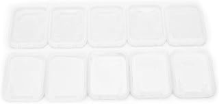 SD Card Holder Cases Micro SD Card Holder Case 10pcs Lightweight Clear Standard SD SDHC Memory Card Case Storage Holder Box SD Card Storage
