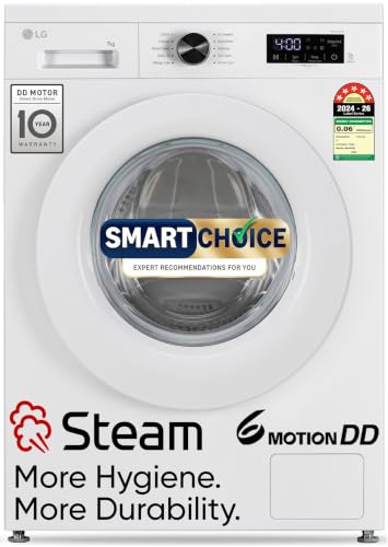 LG Smart Choice, 7 Kg, 5 Star, Steam, Inverter Direct Drive Techn...