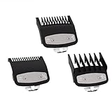 3 Pcs Hair Clipper Guards, Precision Attachment Comb -1.5mm, 3mm, 4.5mm, Hairdressing Accessories, Positioning Comb Suitable for Most Hair Clippers