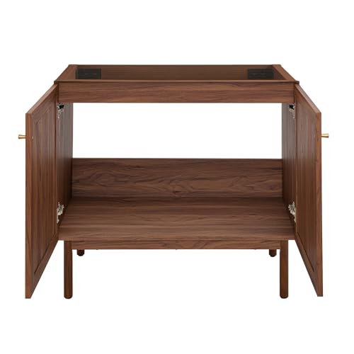 Image of Classe 36 inch Bathroom Vanity in Dark Walnut Cabinet Only