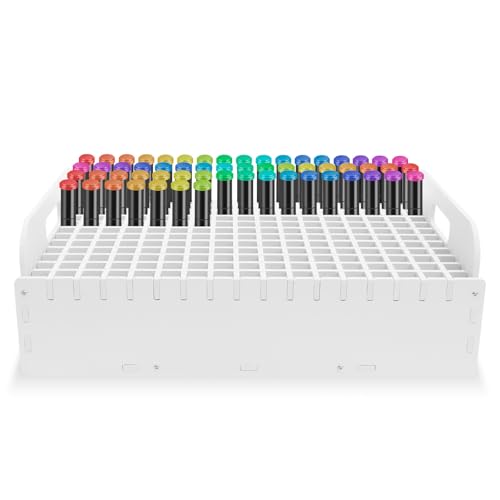 Fyeme Art Marker Storage Rack for 204 Markers Color Pencils Organizer Holder Art Pen Organiser Pen Stand Paint Holder Marker Display Stand Marker Brushes Pens Color Pencils Organizer