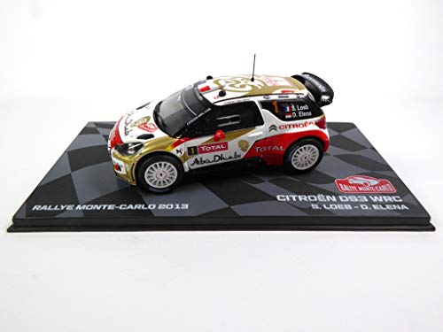 Eaglemoss Citroën DS3 WRC 2013 Winner Monte-Carlo Loeb 1/43 Voiture Miniature de Collection WRC Blanc Plastique