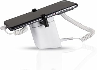 Antitheft Display Stand, Anti Theft Cell Phone Display Stand, 95‑120dB Security Alarm, Fast Charging Infrared Remote Control Unlock for Exhibition(Type C Port)